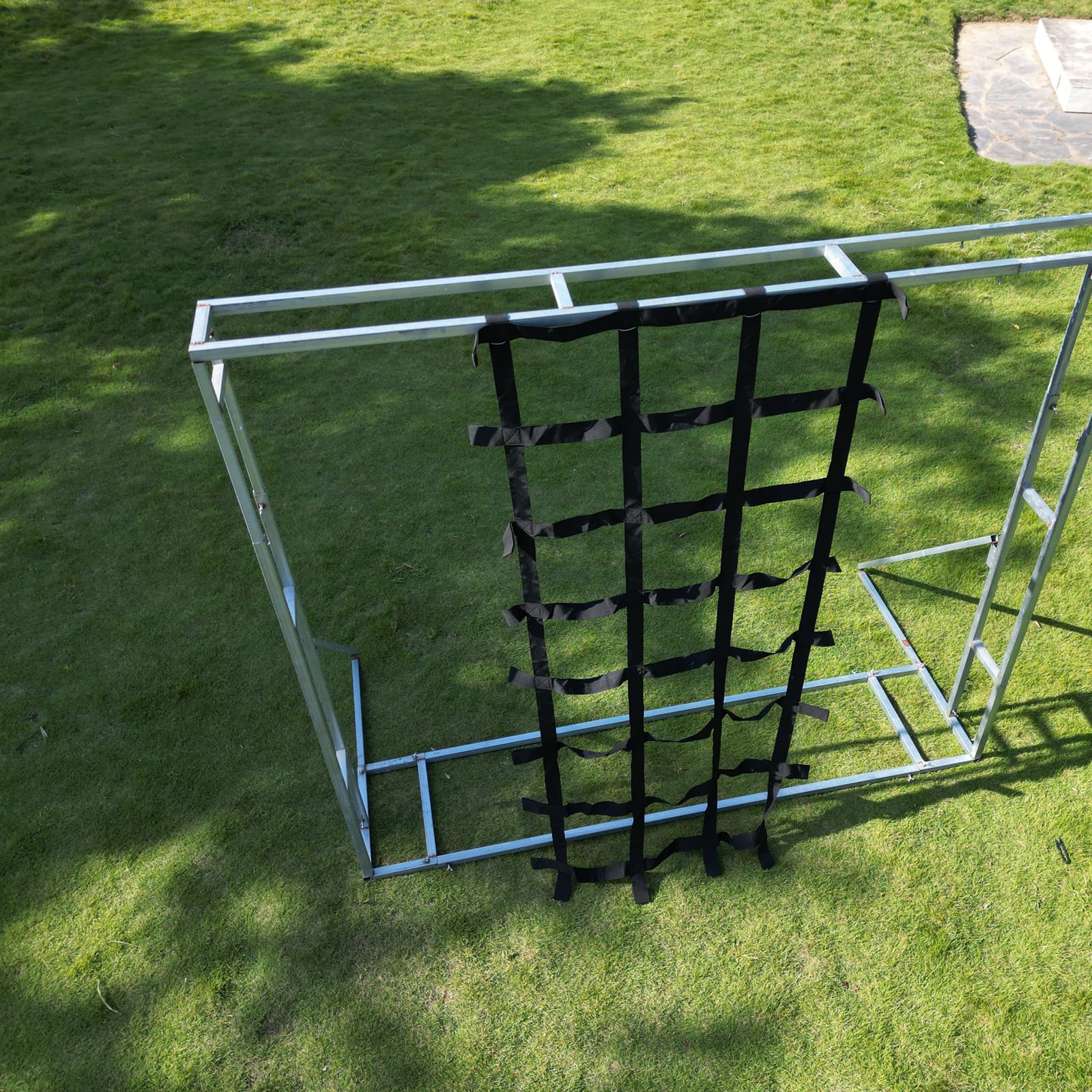 CL CLC Climbing Cargo Net Black 7ft X 4ft(87 inch x 48 inch)-Playground Play Safety Net,Rope Ladder,Jungle Gyms, Swing Set, Obstacle Courses for Outdoor Treehouse - Image 8