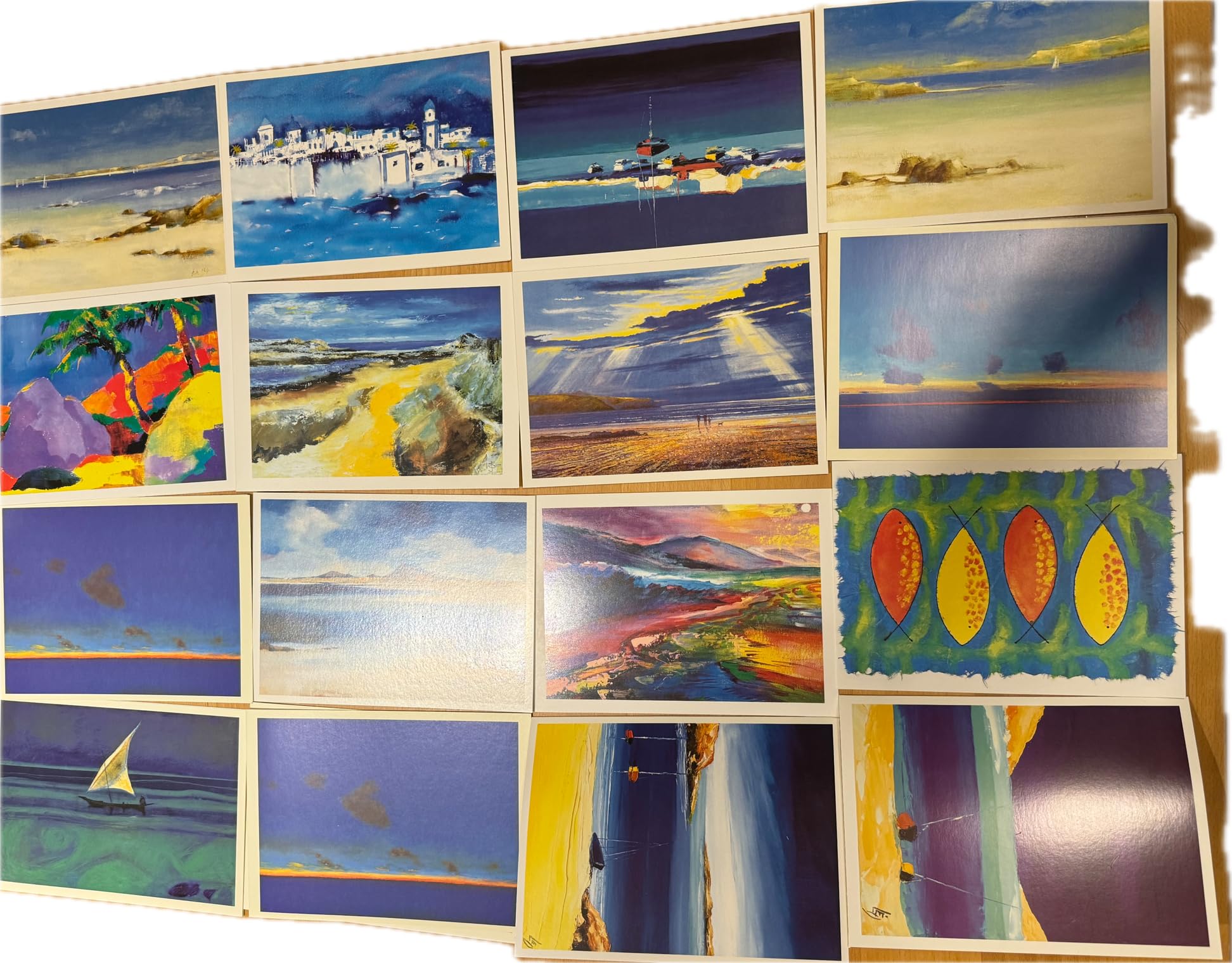 PRIME ARTS 12 GREETING CARDS - Blank, Coastal theme and scenery with envelopes, various - Image 2