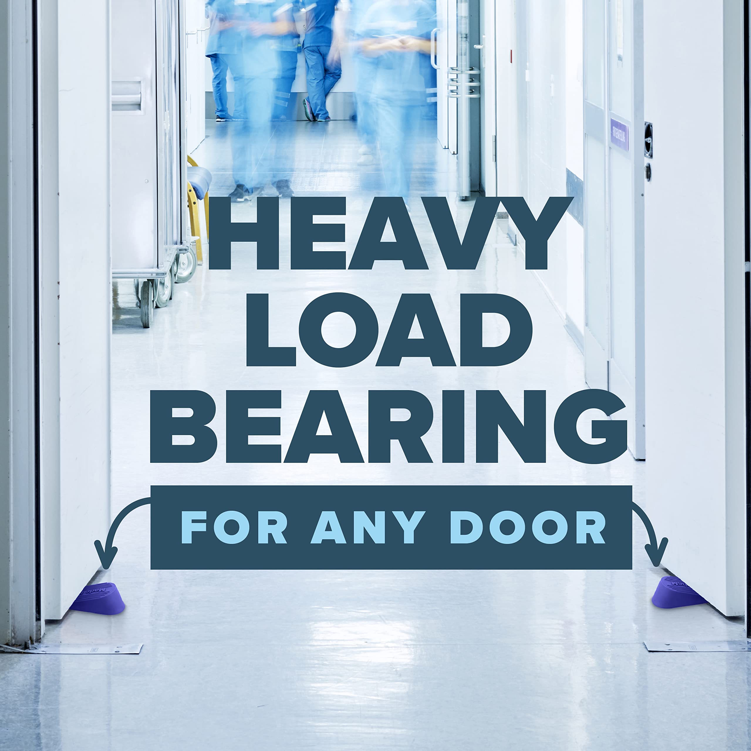 Door Stoppers for Bottom of Door Premium Floor Rubber Door Stop Wedge Made in USA Heavy Duty Honeycomb — view 8