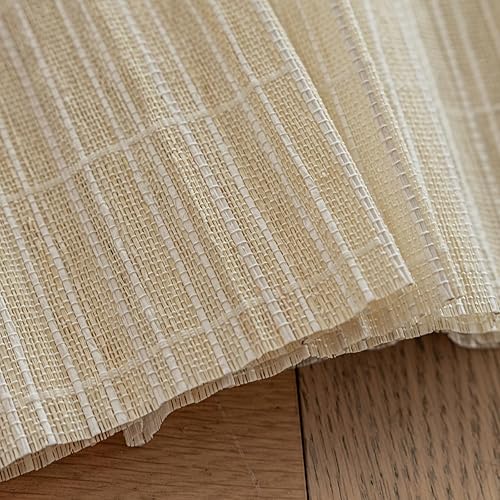 Miniatura 8 de Persianas romanas sin cordones con borde, persianas romanas opacas con borde blanco y azul, persianas romanas de tela lavable personalizada para