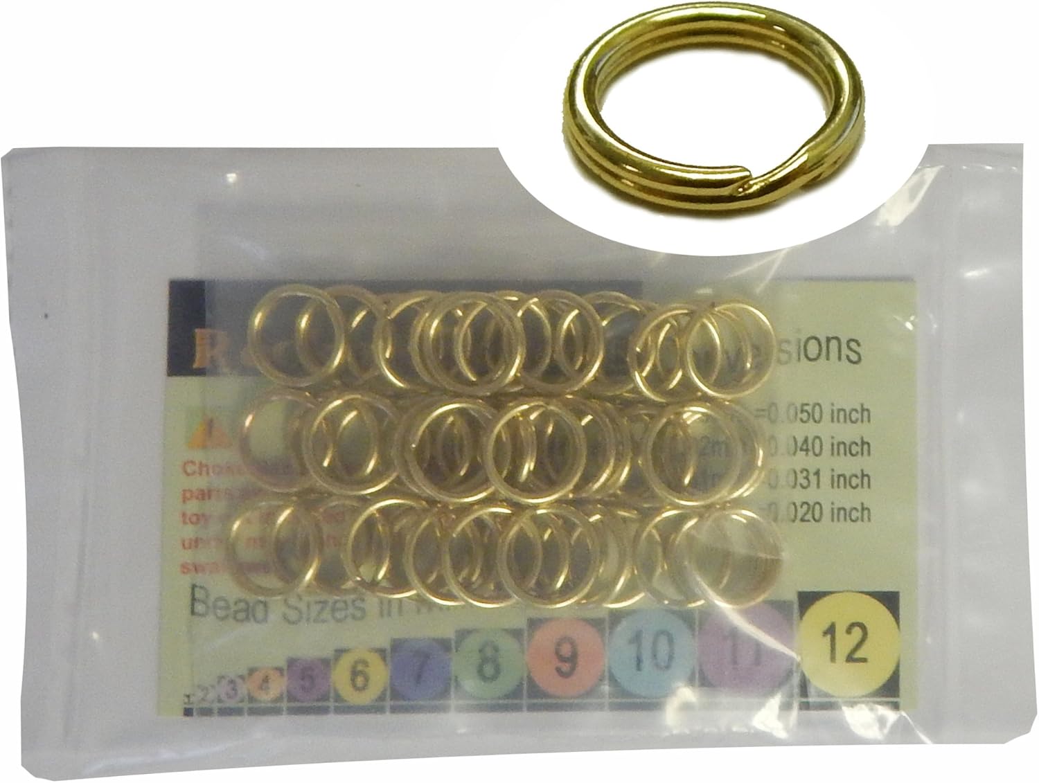 48 Split Ring Fishing Lure, Lanyard, Dog Tag Connector