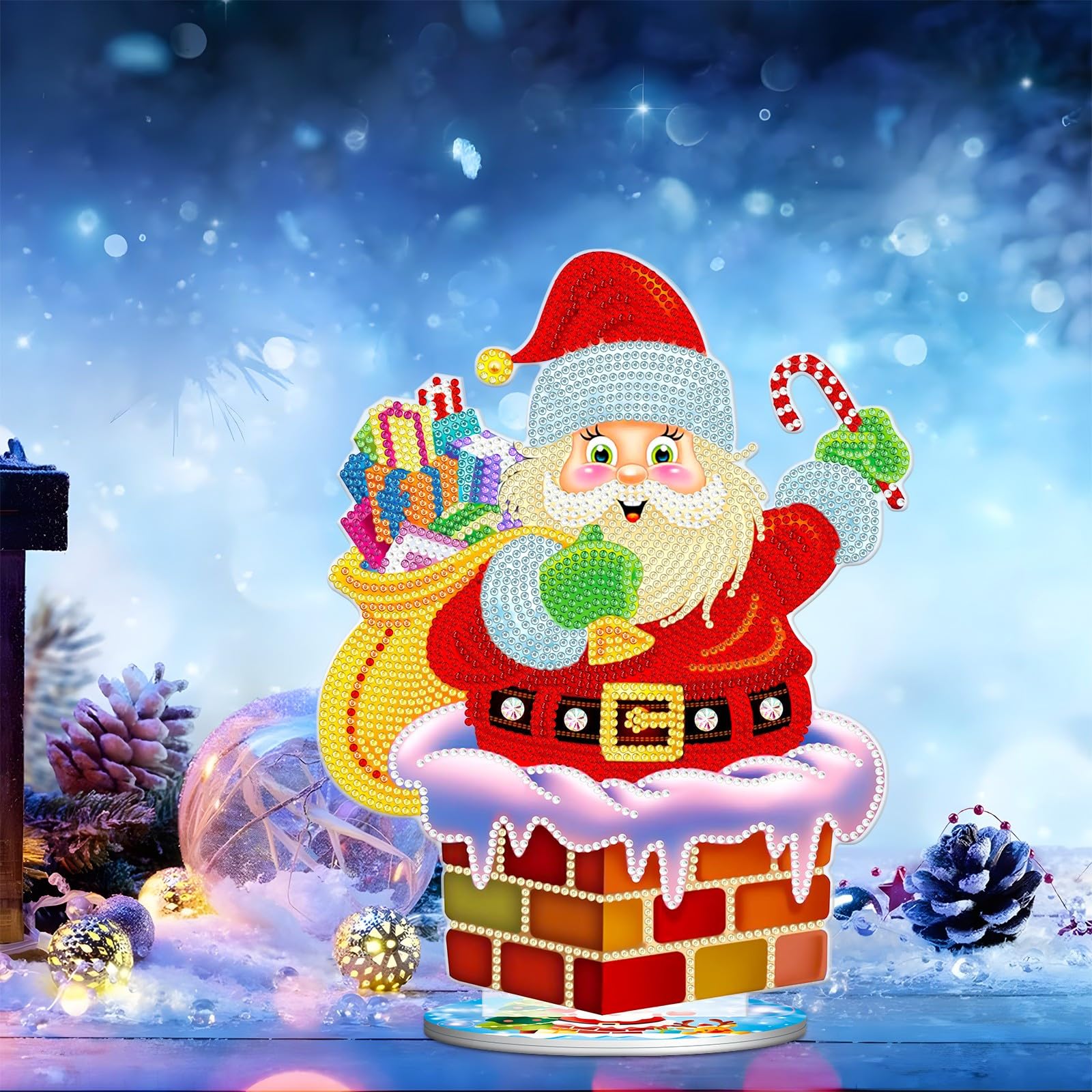 CXINLky DIY Diamond Art Peinture Décoration De Table De Noël Diamond