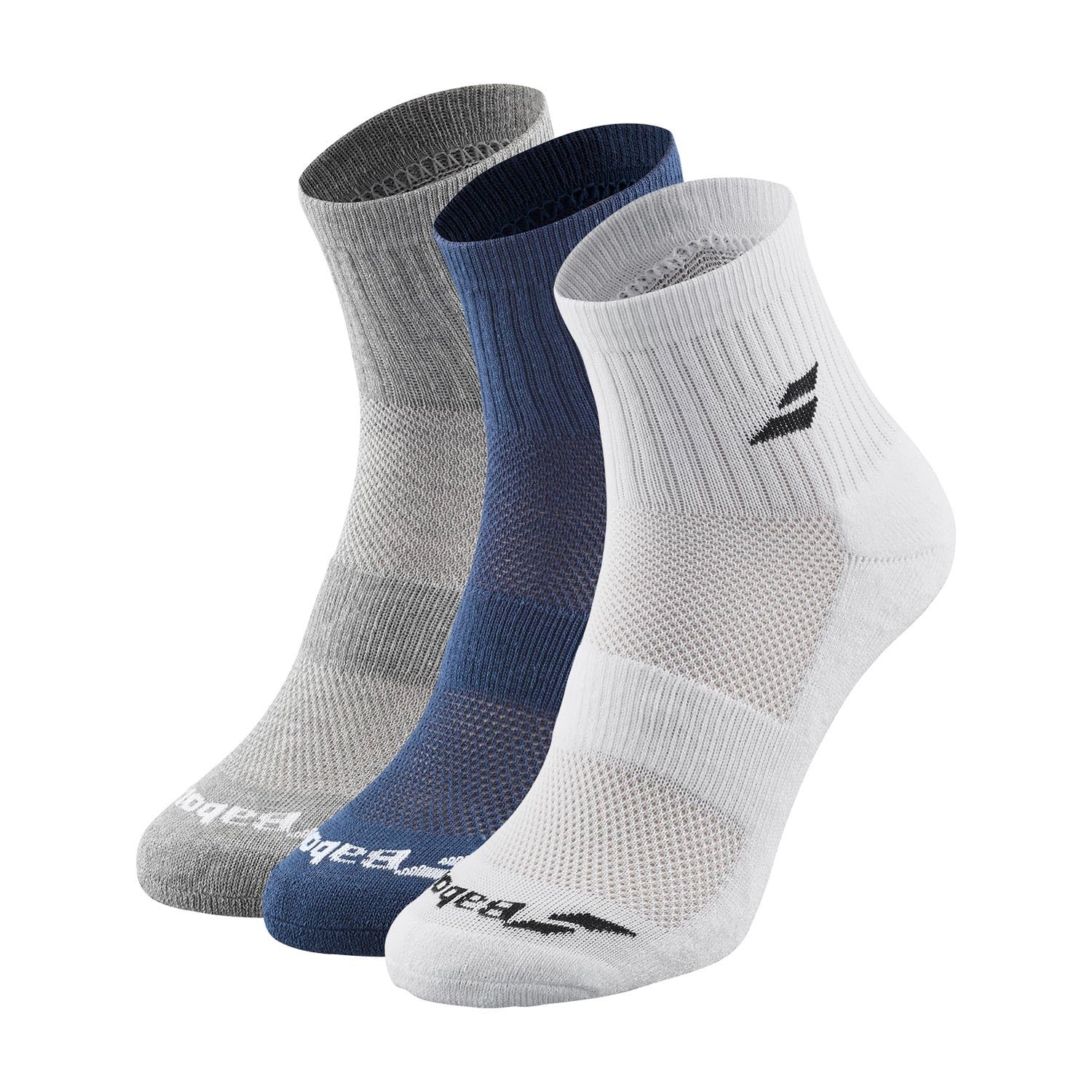Babolat 5ub1401 Short Socks 3 Pairs EU 39-42
