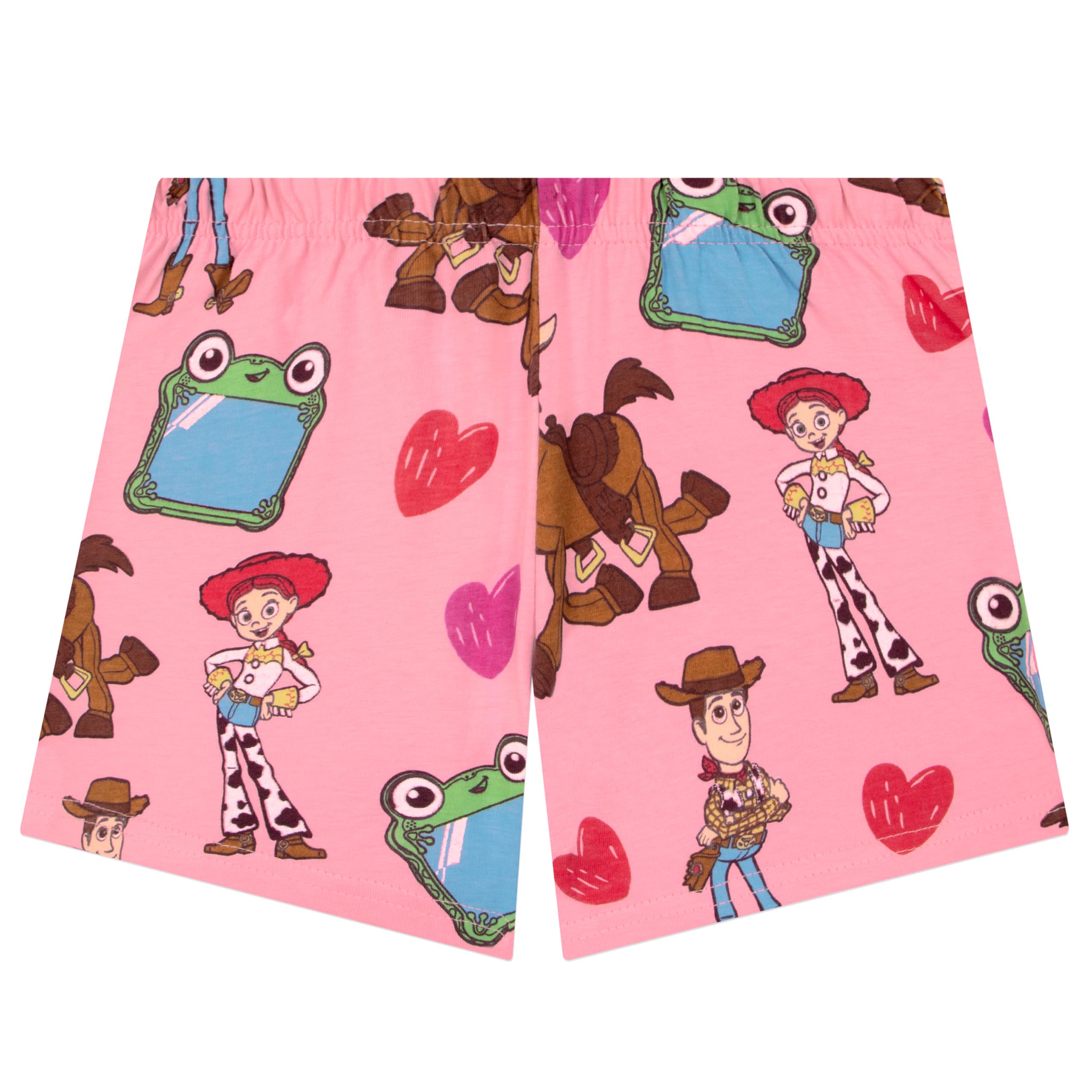 Disney Pigiami Ragazza, Toy Story Pigiama Bambino con Jessie, Woody & Bullseye, Pigiama Cotone Bambina Short Set, 2-8 Anni