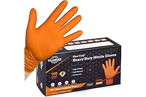 Thor Grip Orange Nitrile Gloves: Durable, Latex-Free Protection for Mechanics