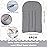 Zubebe 6 Pcs Duster Refill Reusable Fleece Duster Refills Feather Flat Dusters Multi Surface Washable Cleaning Pads Tools for Home, Blinds, Car, Pet, Furniture, Fans (Grey)