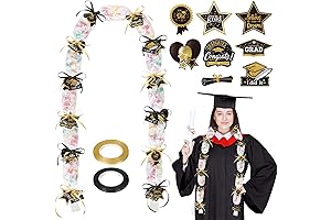 Whaline Graduation Candy Lei Making Kit - DIY Candy Wreath Grad Party Craft Leis String