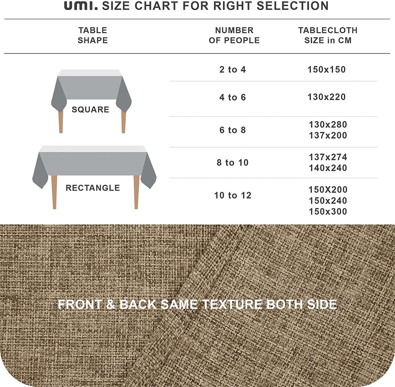 CosìCasa - Nappe Anti-taches 140 X 180 Cm, Couvre-table Rectangulaire, Idéale Aussi Comme Nappe D'extérieur 6 Places | Tissage Jacquard Et Design