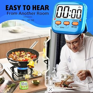 2 Pack Digital Timer for Kids Teacher Classroom Kitchen Office