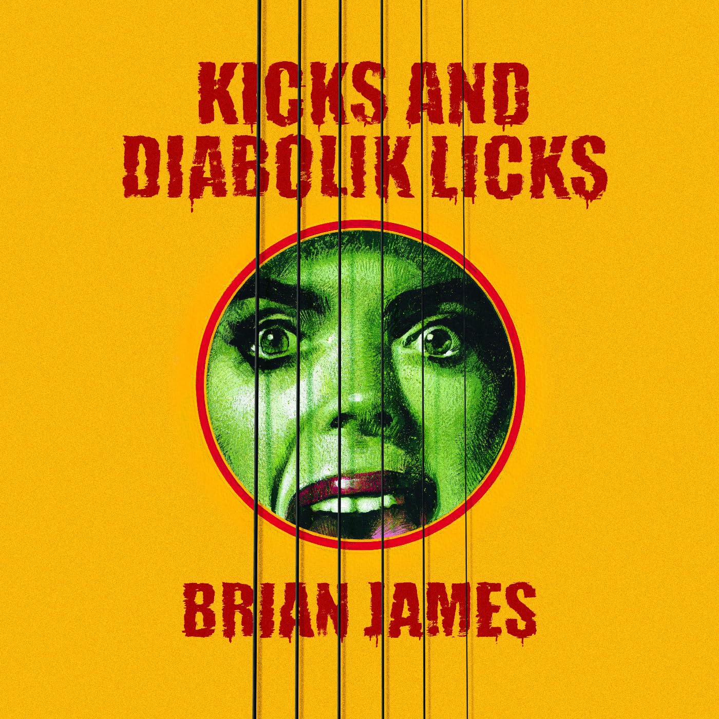 BRIAN JAMES The DAMNED LP Kicks... And Diabolik Licks Vinyl YELLOW VINYL Sealed