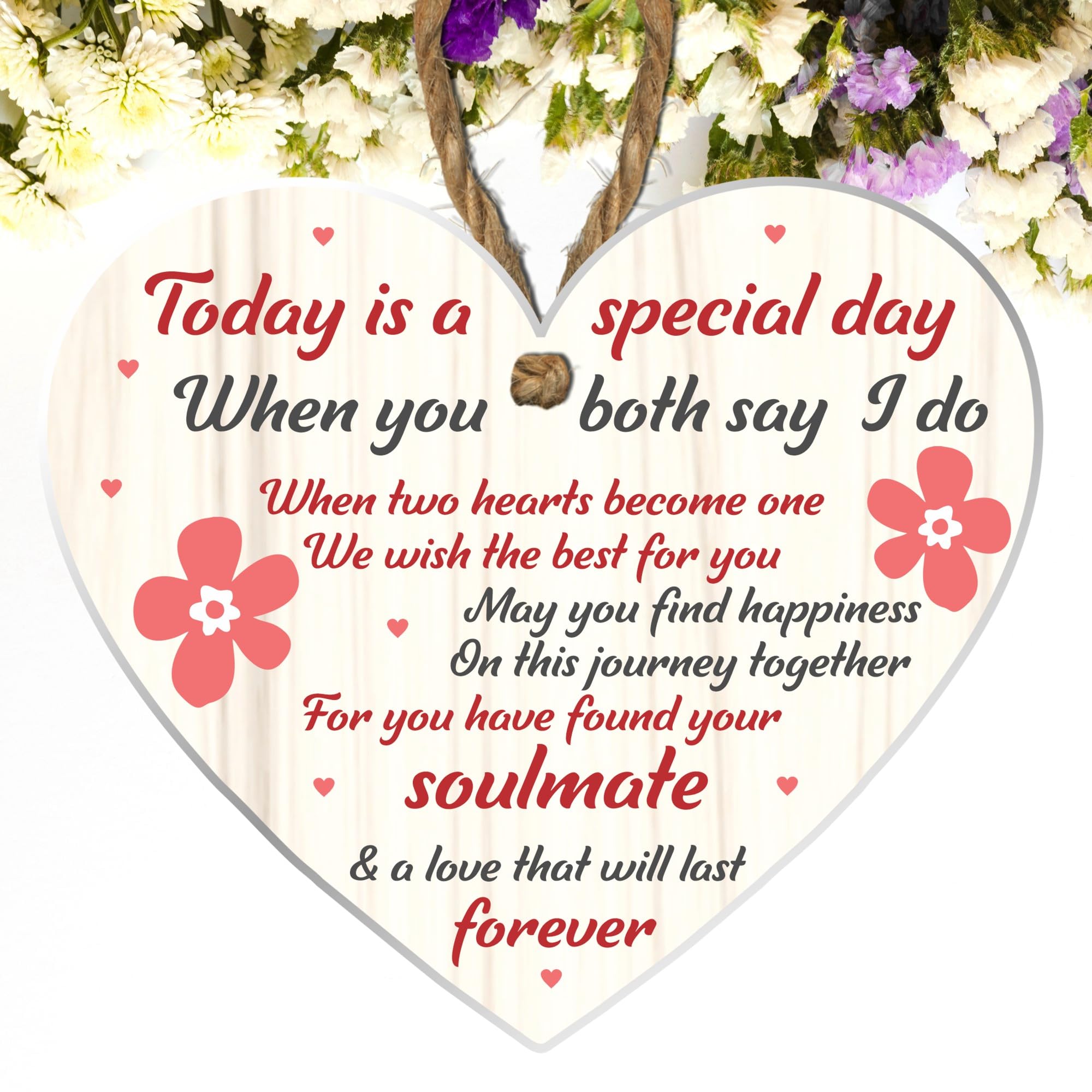 Mr and Mrs Wedding Gift Acrylic Heart Plaque, Bride and Groom Keepsake Soulmate Gift: A Keepsake to Celebrate Love