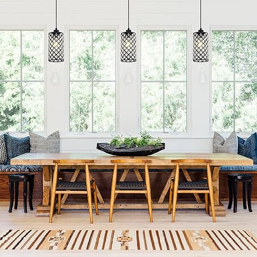 Miniatura 8 de Luces colgantes isla de cocina, iluminación colgante de granja, luz colgante de cristal, iluminación de isla de cocina individual sobre la isla, 1