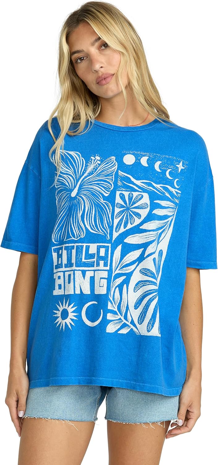 Billabong Women's Super Soft Cotton Knit Jersey Tee Short Sleeve T-Shirt - Image 4