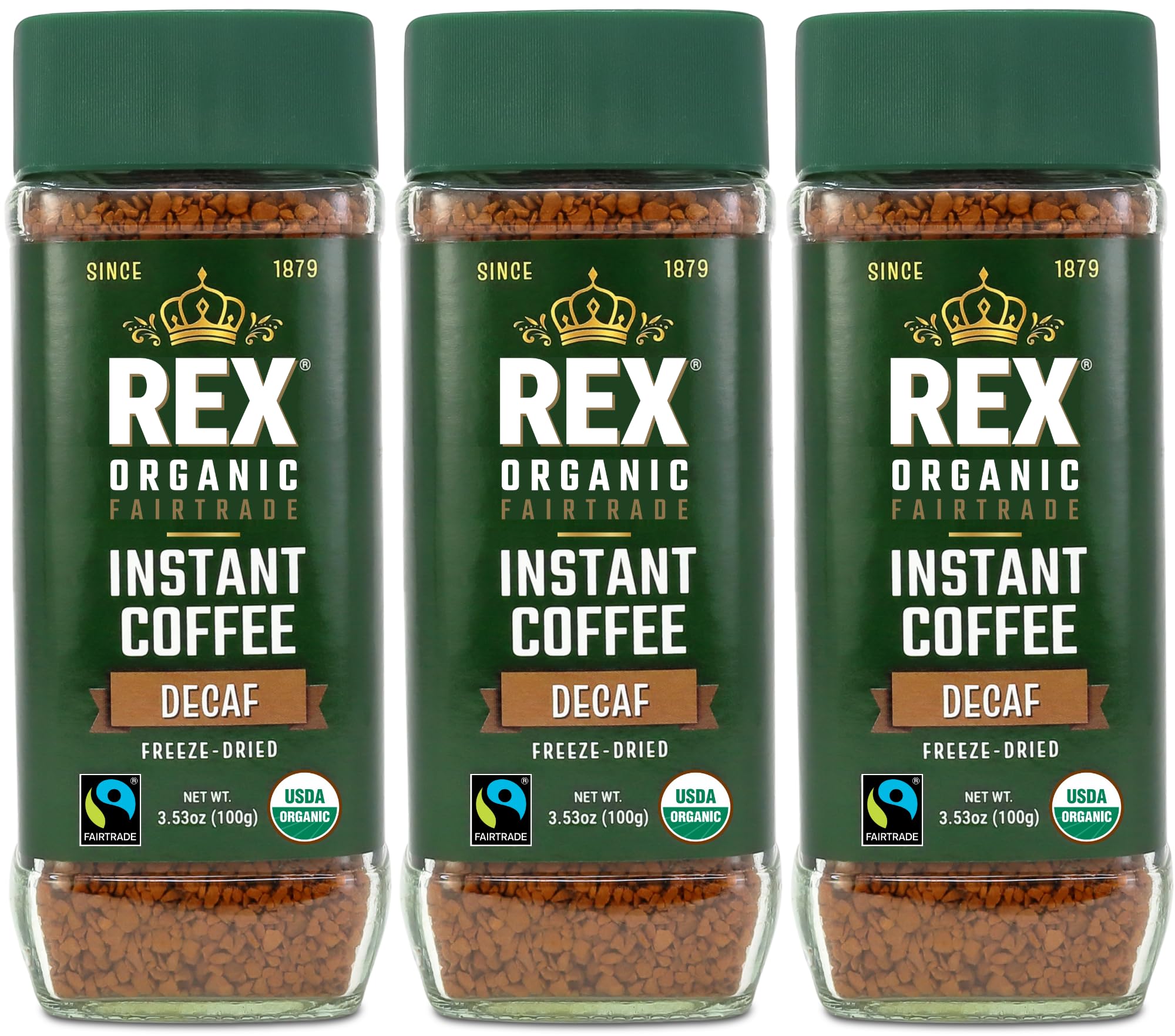 Amazon.com : Rex Coffee Organic Fairtrade Decaf Instant Coffee