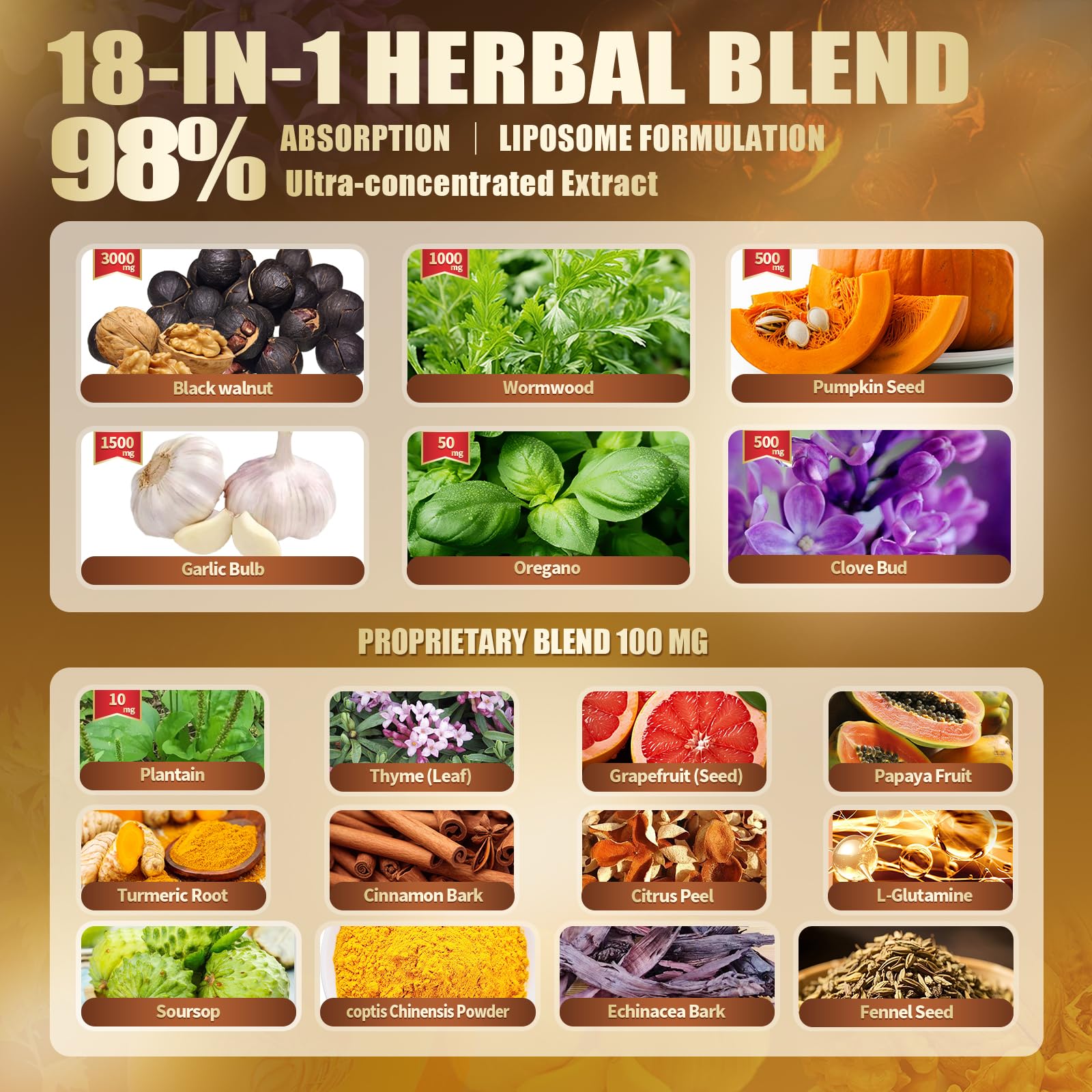 18-in-1 Black Walnut Wormwood Cleanse for Humans Softgels, 80 Day Supply — Amazon image 3