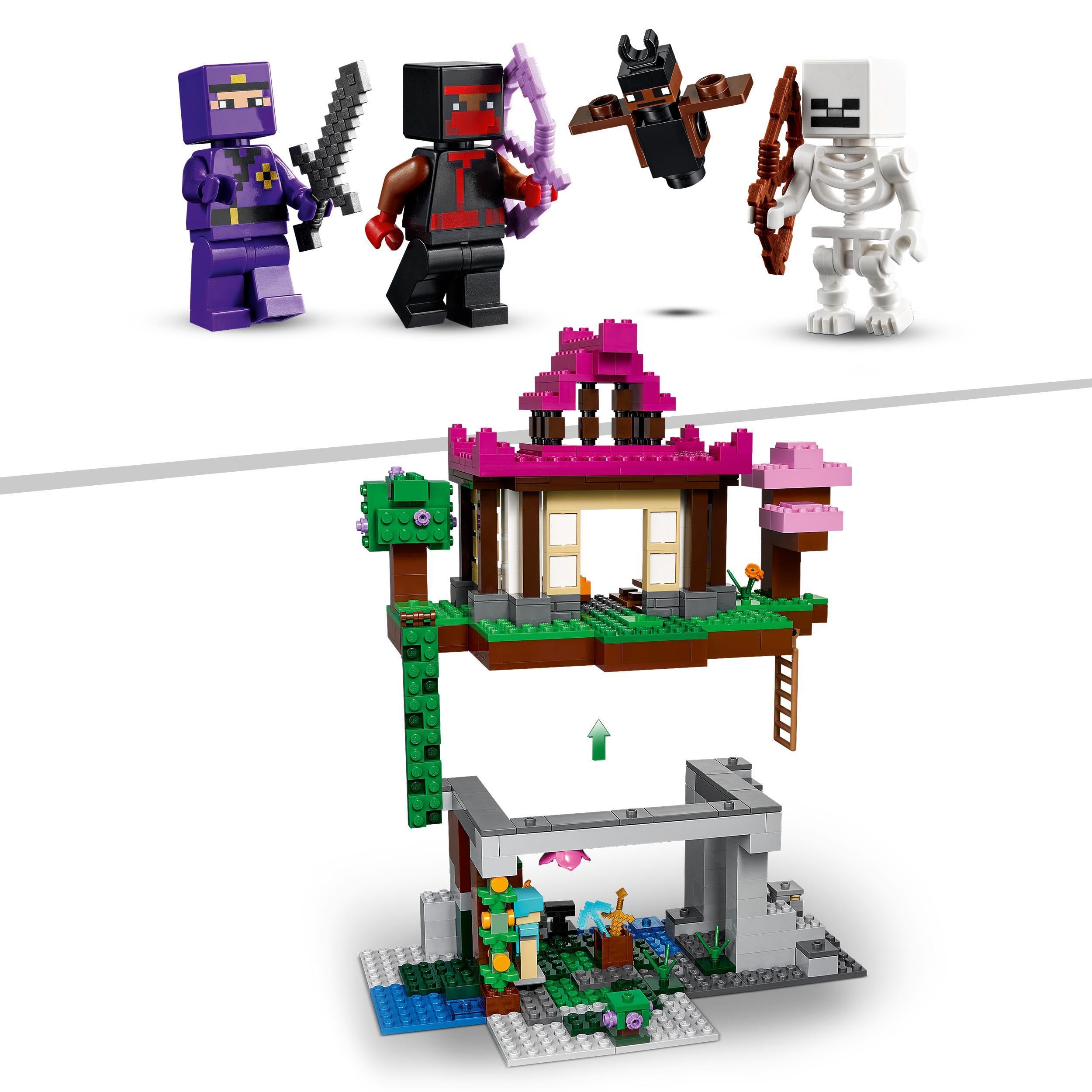 LEGO Minecraft Teren szkoleniowy 21183 — zestaw konstrukcyjny typu „domek” (537 elementów)