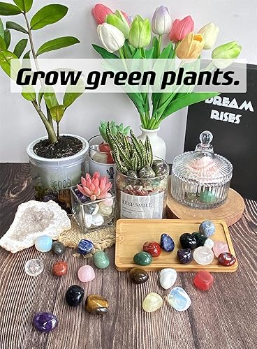 Miniatura 6 de YATOJUZI Piedras de cristal naturales pulidas de cuarzo rosa de 1 libra, piedras preciosas de cristal a granel al por mayor para el equilibrio de