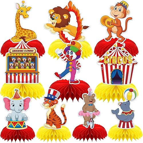 Miniatura 8 de 10 piezas de decoraciones de fiesta de los 80, centros de mesa de panal de abeja de los 1980 para la mesa, decoración de los años 80 de regreso a