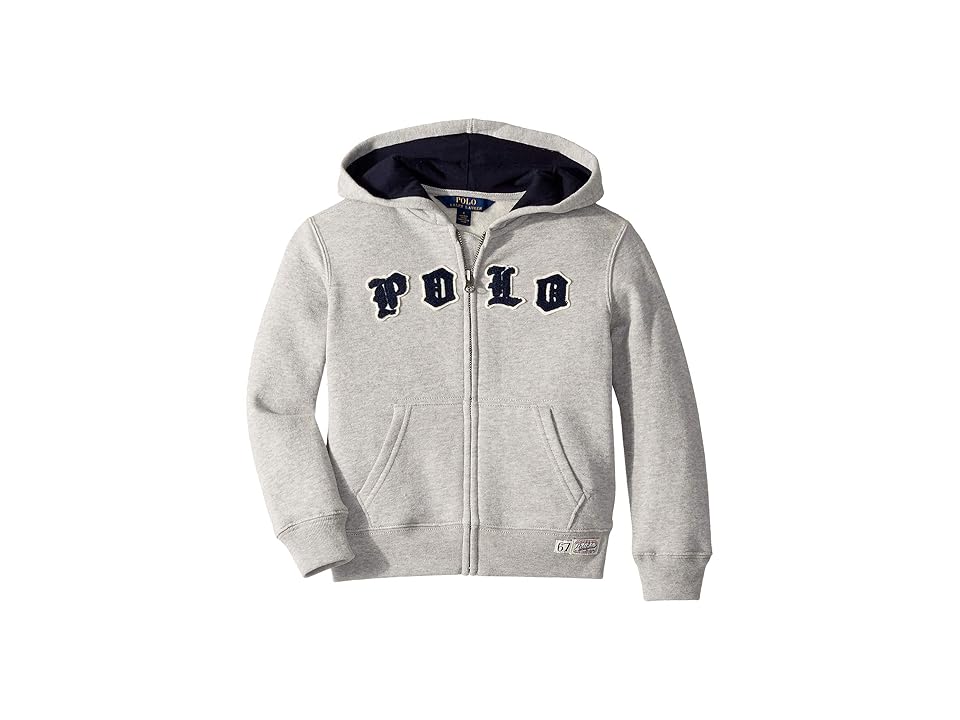 

Polo Ralph Lauren Kids Cotton-Blend Fleece Hoodie (Little Kids/Big Kids) (Andover Heather) Boy's Sweatshirt