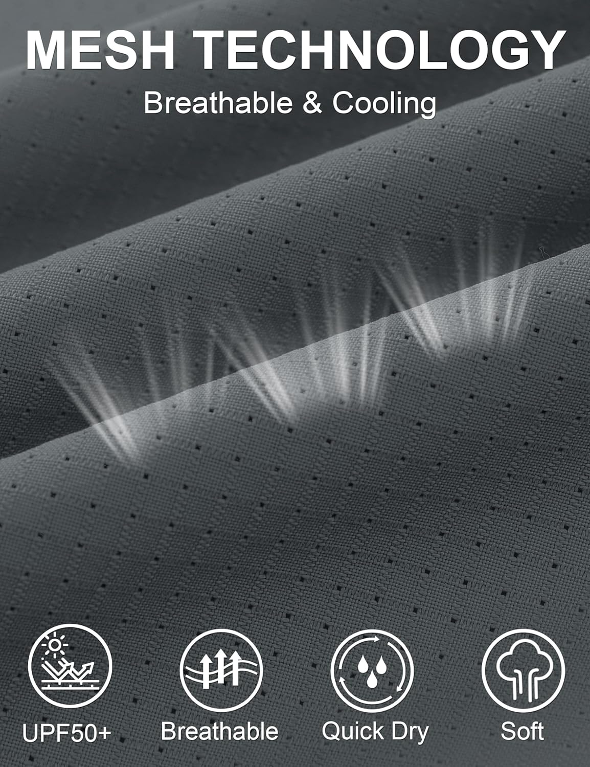 MAGCOMSEN Men's UPF 50+ Fishing Shirts UV Sun Protection Cooling Quick Dry Short Sleeve Shirts for Hiking Safari Camping - Image 4