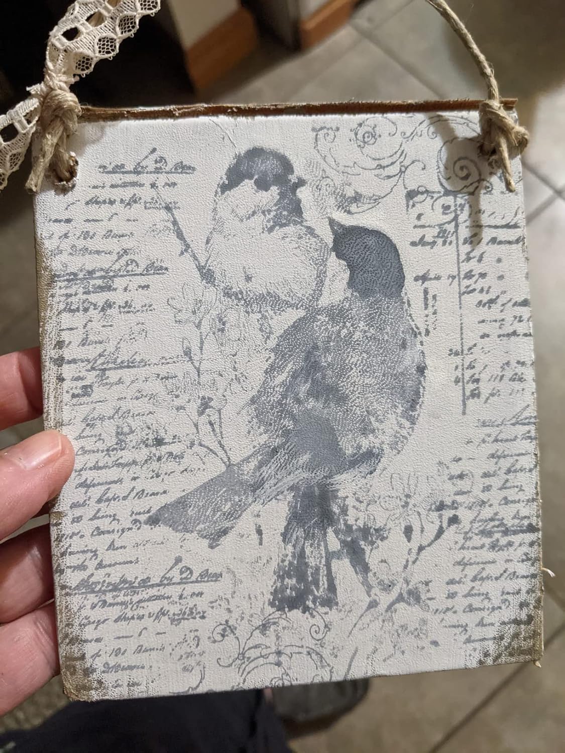 Hying 2 Love Birds on Flowers Words Clear Stamps for Card Making Scrapbooking Crafting DIY Decorations, Birds and Flowers Transparent Silicone Seal Stamps for Embossing Album Crafts