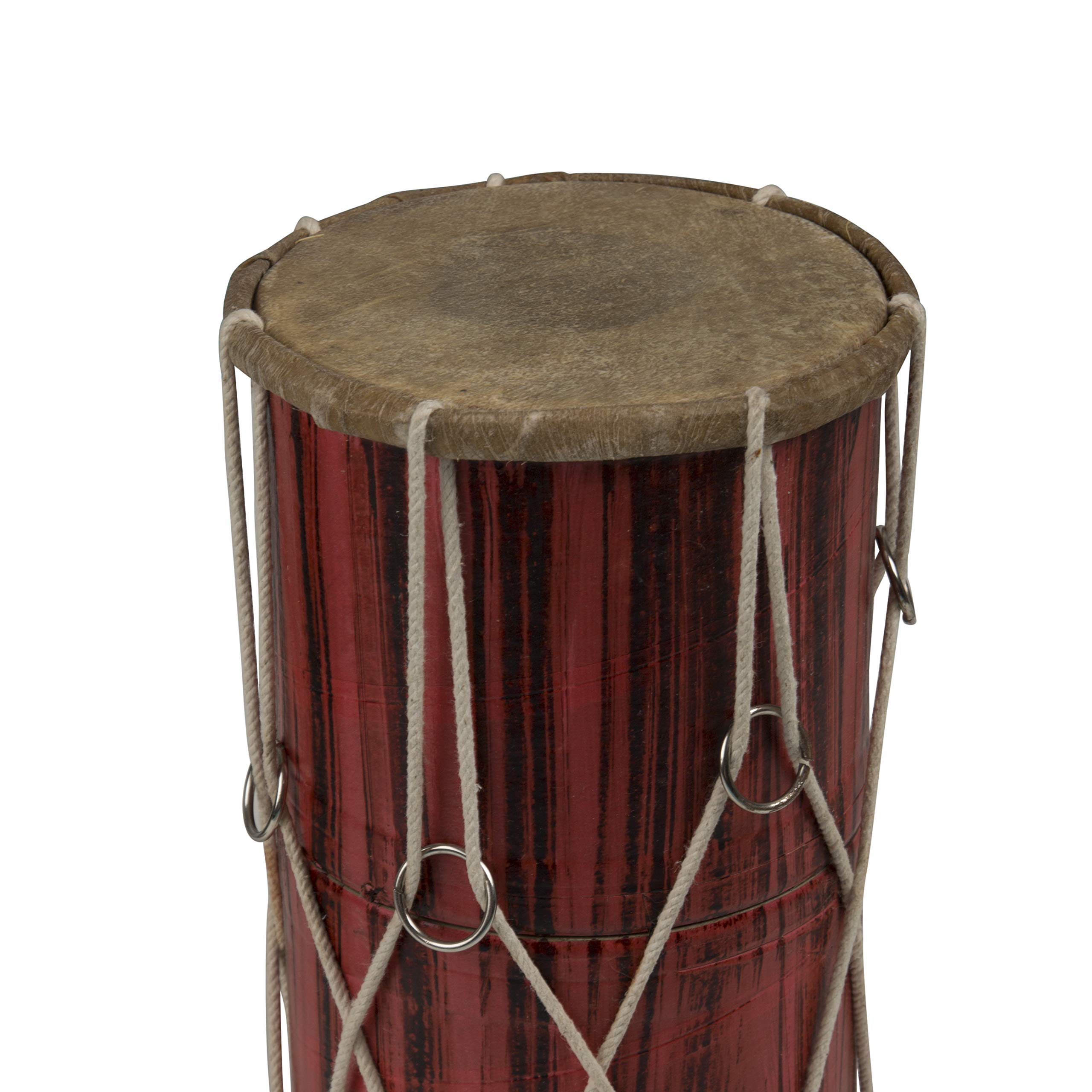 10 x 6 Inch Handmade Wooden & Leather Classical Indian Folk Tabla Drum