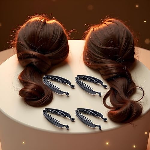Miniatura 9 de 4 pinzas para el pelo de plátano para mujer, pinzas trenzadas, horquillas para el cabello, regalo de Navidad, pinzas para el cabello, accesorios
