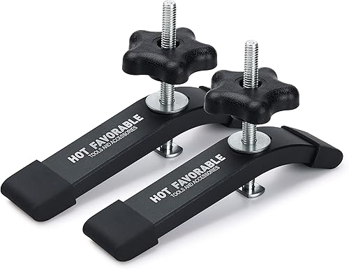 Abrazaderas de sujeción en T de aluminio, 6-3/8 pulgadas de largo x 1-1/4 pulgadas de ancho, carpintería y abrazaderas, chorro de arena fina