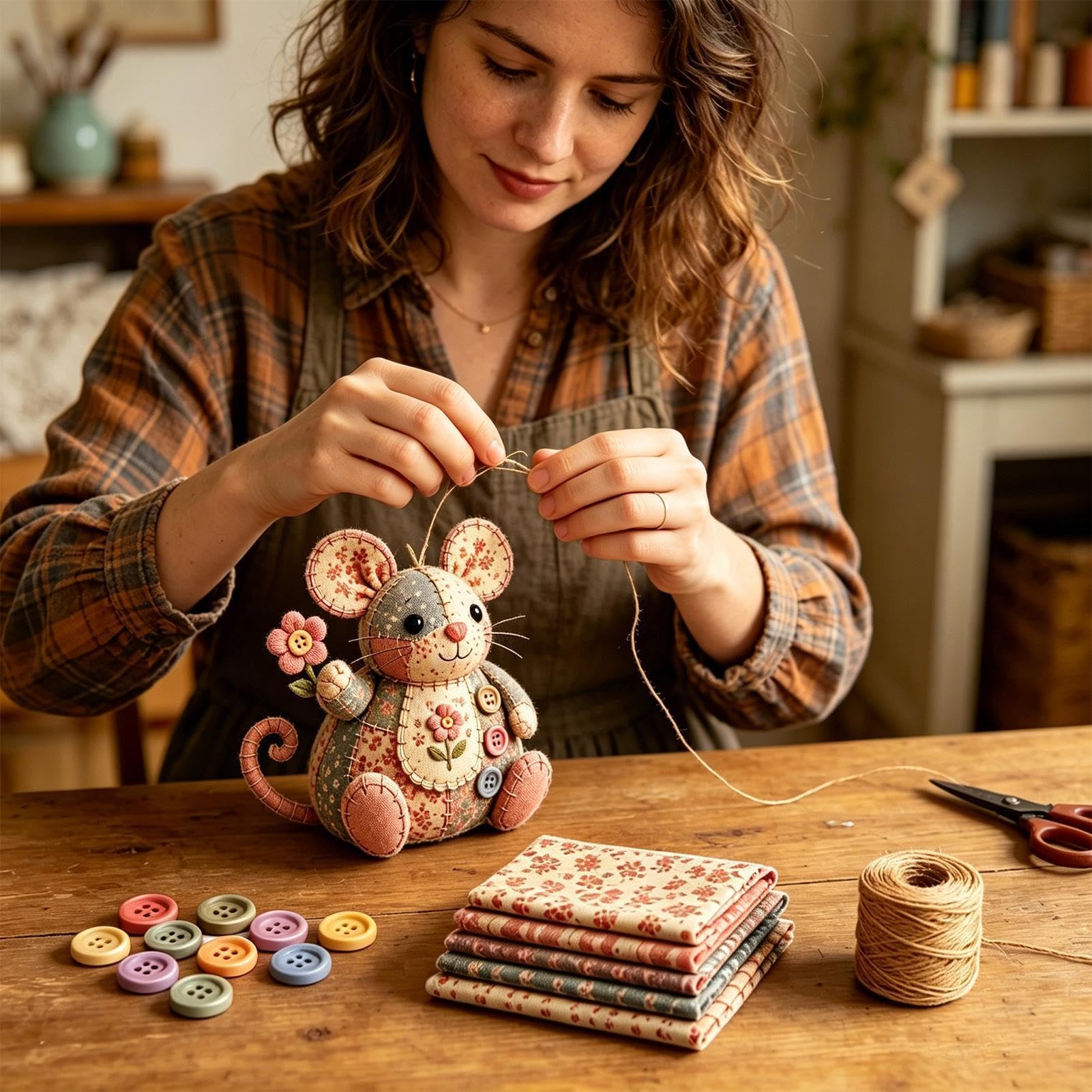 CHAOHAOKE DIY Nähset für Kleine Maus-Ornamente – Bastelset zum Selbermachen
