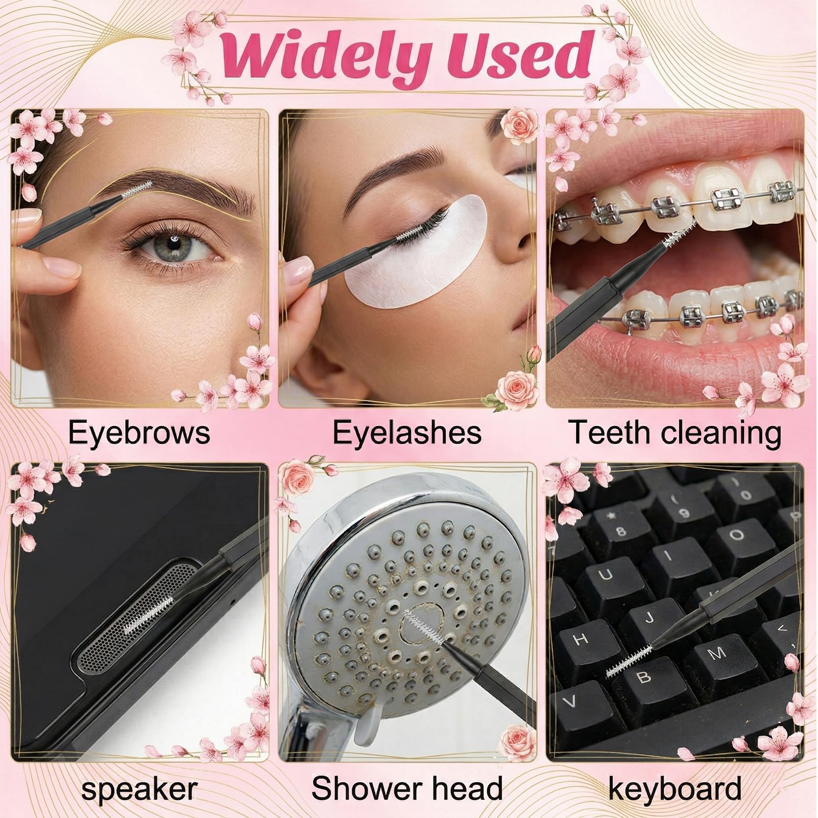 120 sztuk szczoteczek międzyzębowych, szczoteczki do przestrzeni międzyzębowych z powłoką, do codziennej pielęgnacji zębów, międzyzębowych szczoteczek do czyszczenia zębów, aparatów