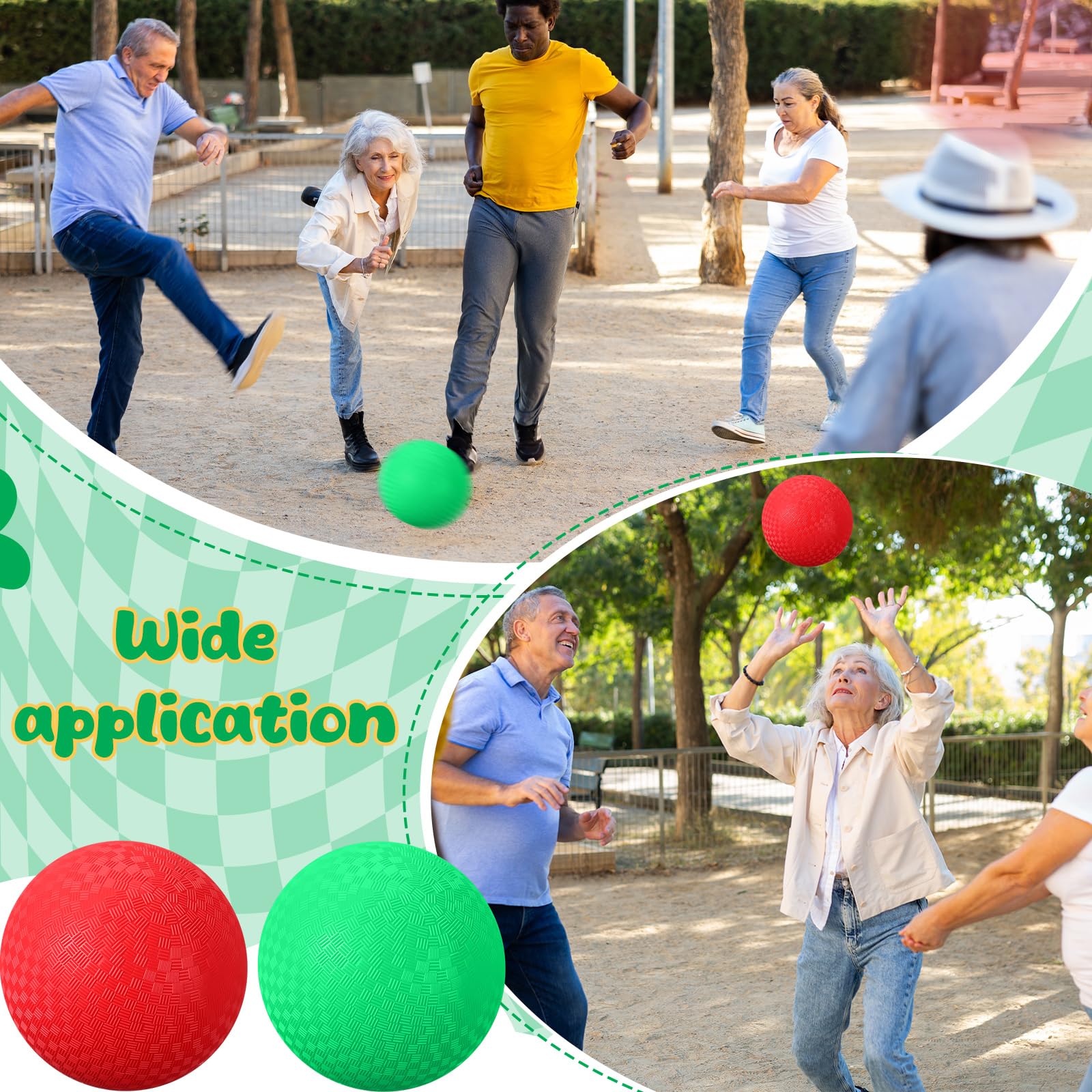 Palline gonfiabili per parco giochi Kickball con pompa a mano Pallamano rimbalzanti in gomma per esterni Palestra Campi Picnic