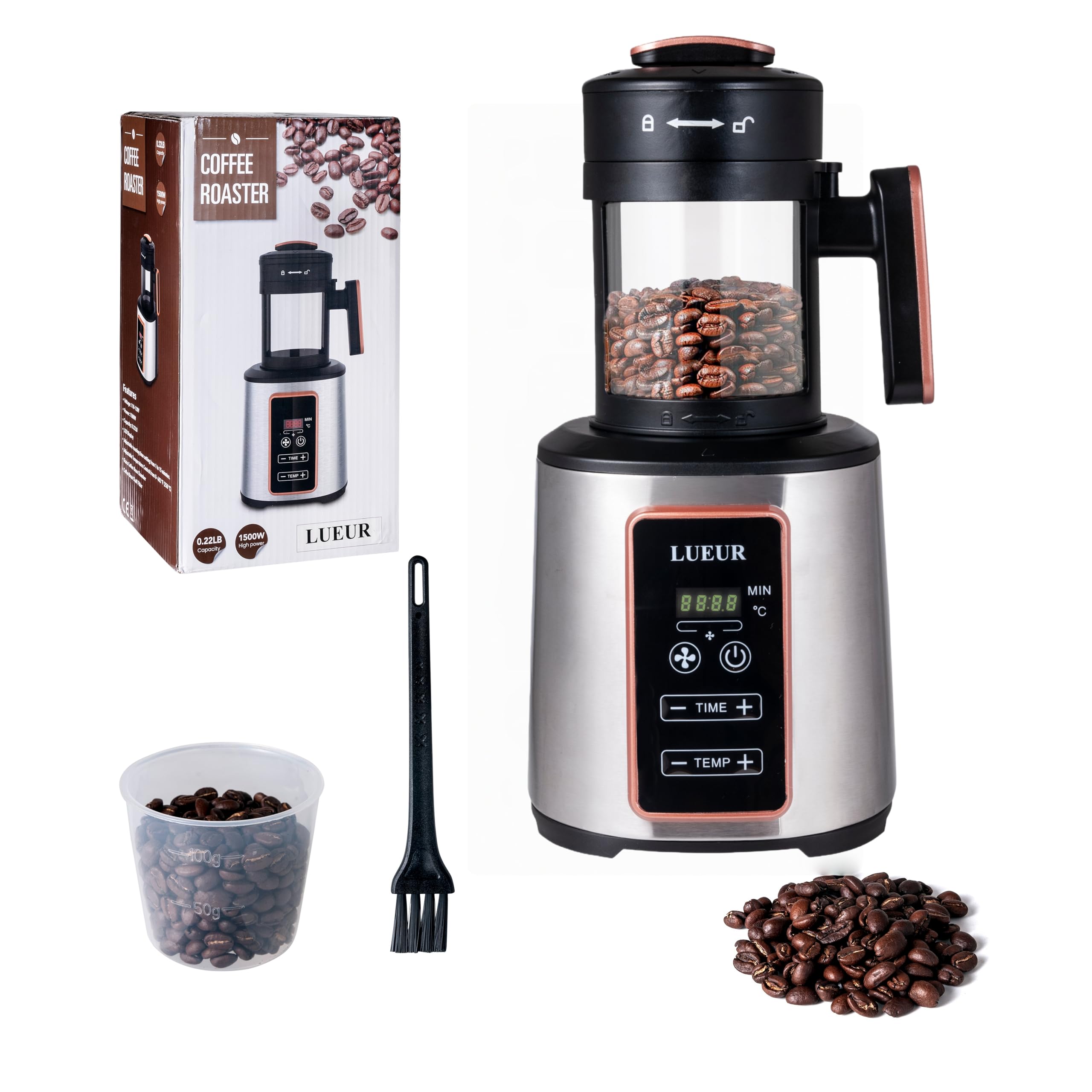 LUEUR 1500W Hot Air Coffee Roaster