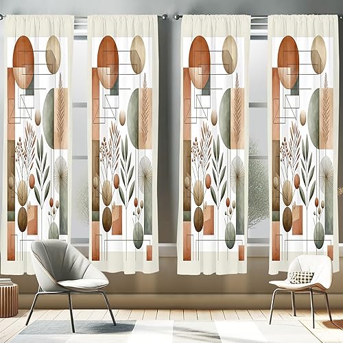 Miniatura 52 de Ambesonne Cortinas retro para ventana, diseño hipster alegre, cámaras de fotos analógicas antiguas, equipo de película estilo garabato, decoración