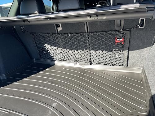 Miniatura 6 de EACCESSORIES EA Red de carga organizadora de maletero trasero para Porsche Cayenne 2011-2023  Red de carga estilo sobre para SUV de malla premium,