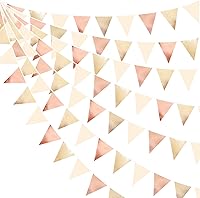 Vista 19 de Decoración de fiesta de tela metálica negra y naranja con banderines triangulares, banderines para graduación, Halloween, otoño, otoño, Acción