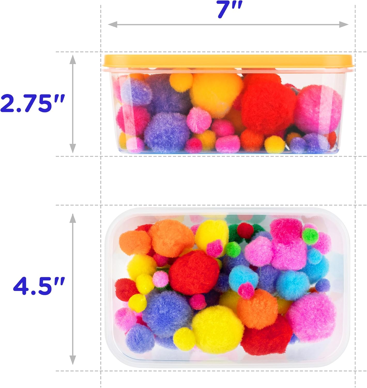 LOLO TOYS Sensory Kit for Toddlers and Kids - Includes 3 Bins with Lids, Play Tools, Sand, Feathers, Clay, Color Beads and Pom Poms Kids Box Fillers (Starter Set)