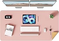 Vista 13 de YSAGi - Almohadilla de escritorio de doble cara, de cuero, protector de almohadilla de corcho ecológico, grande, impermeable, para oficina/hogar