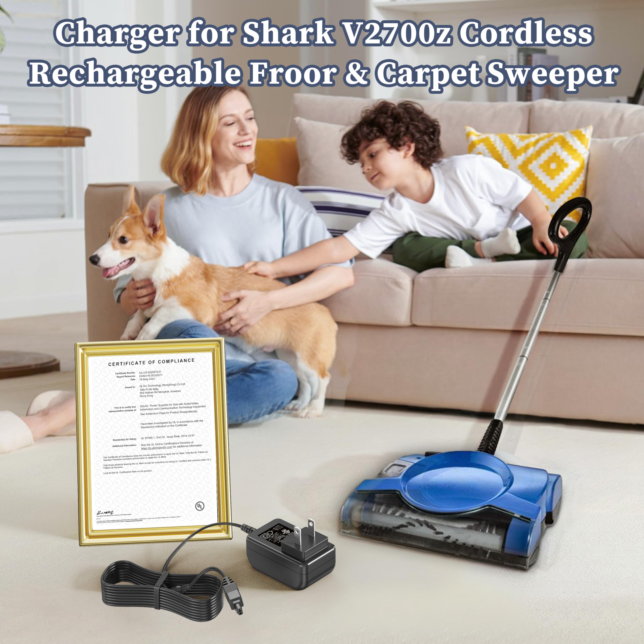 Amazon.com: DONYOIE Charger for Shark V2700Z XA2700 Floor Carpet