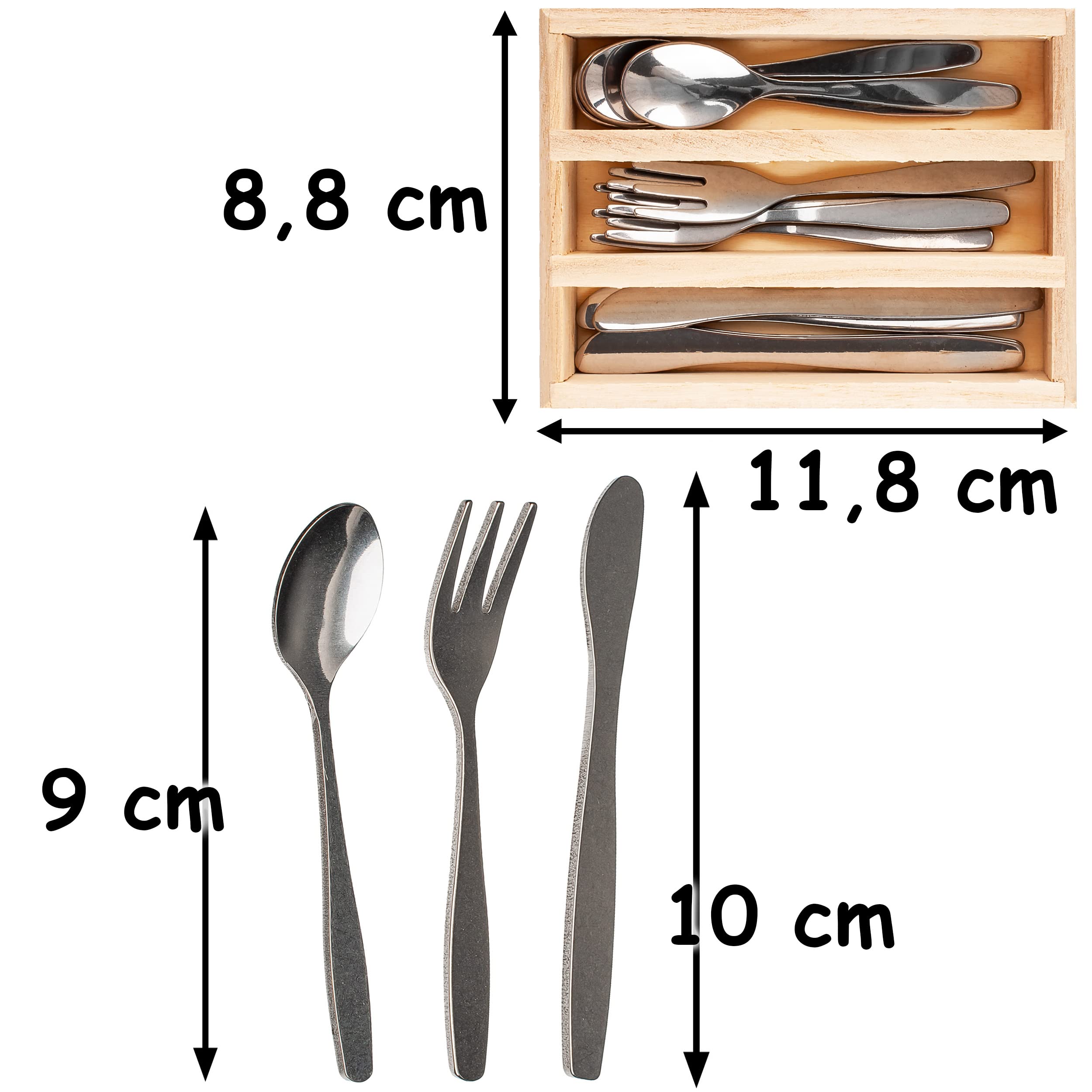 alles-meine.de GmbH 24 TLG. großes Set Kochset & Topfset - Puppengeschirr/Kochtopfset - Erdbeere - aus Metall/Emaille - echte Blech Töpfe/Panne + Küchenhelfer - Kochgesch..