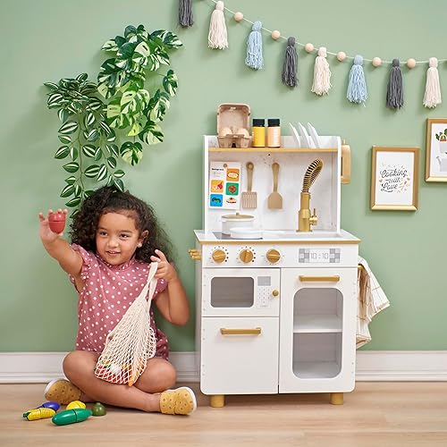 Miniatura 4 de Teamson Kids Little Chef Memphis Play Kitchen, blancodorado