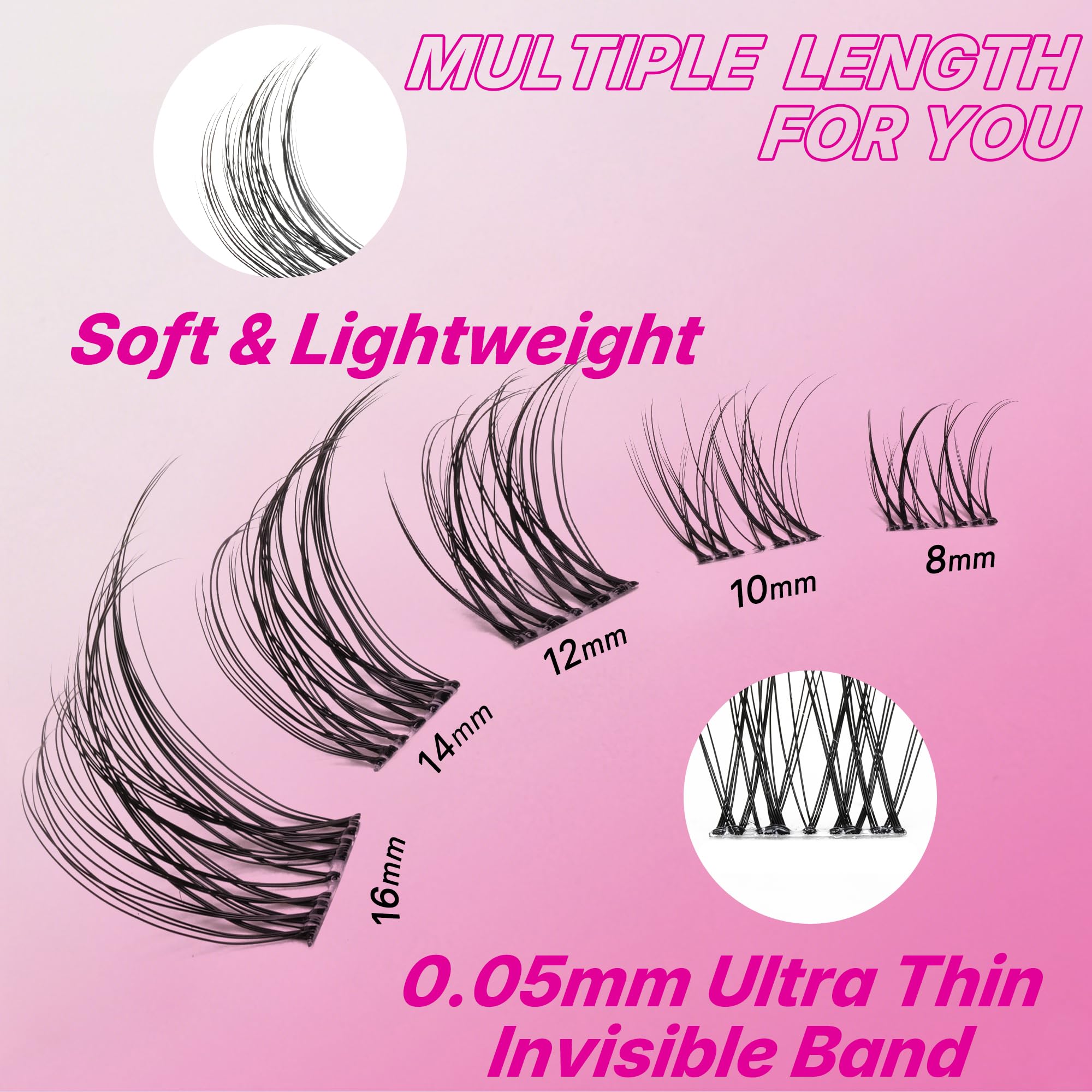 VEYESBEAUTY Eyelash Clusters