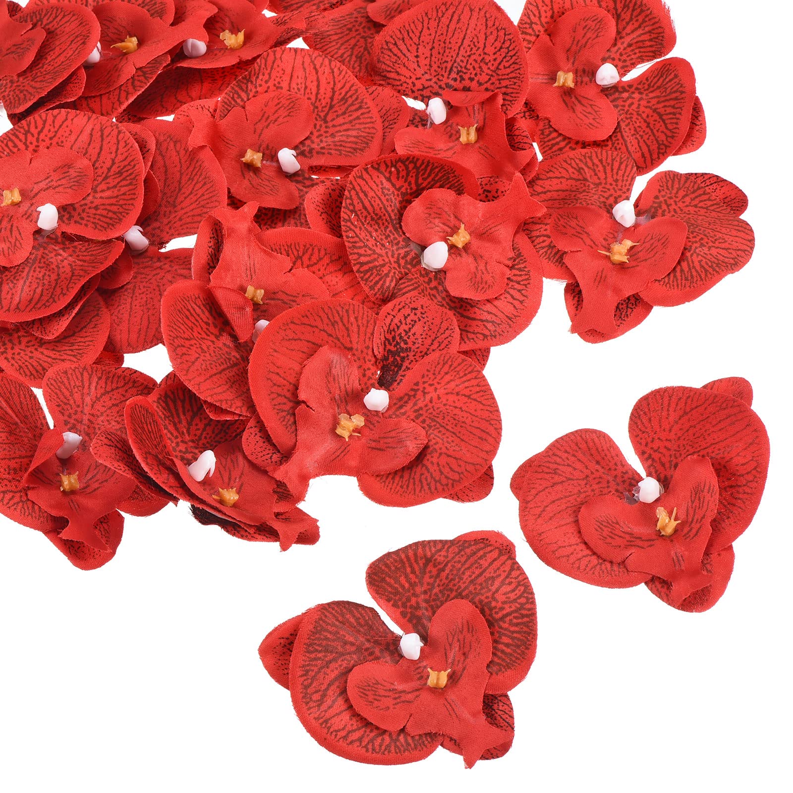 PATIKIL 7cm/2.8" Artificial Orchid Flower Heads