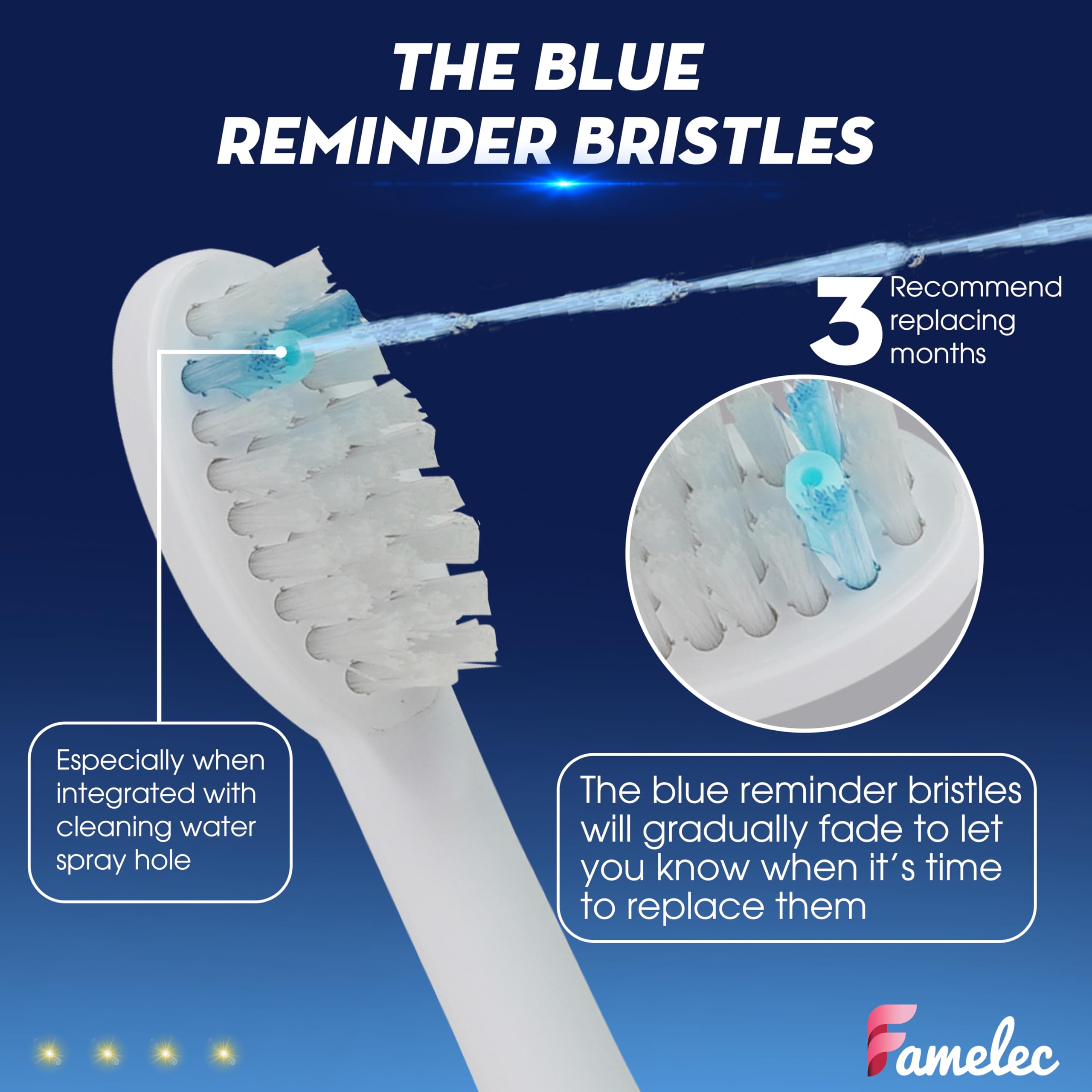 Zahnbürstenköpfe für Waterpik Sonic Fusion 2.0 Ersatzköpfe, passend für SF-01 SF-02 elektrische Zahnbürste Waterpik Ersatzköpfe, für Waterpik Sonic-Fusion Bürstenköpfe (Schwarz & Weiß, Medium)