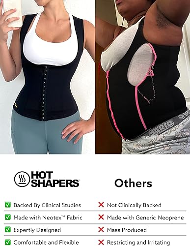 Miniatura 6 de HOT SHAPERS Cami Hot Waist Cincher - Chaleco adelgazante para mujer y moldeador de cuerpo de sauna
