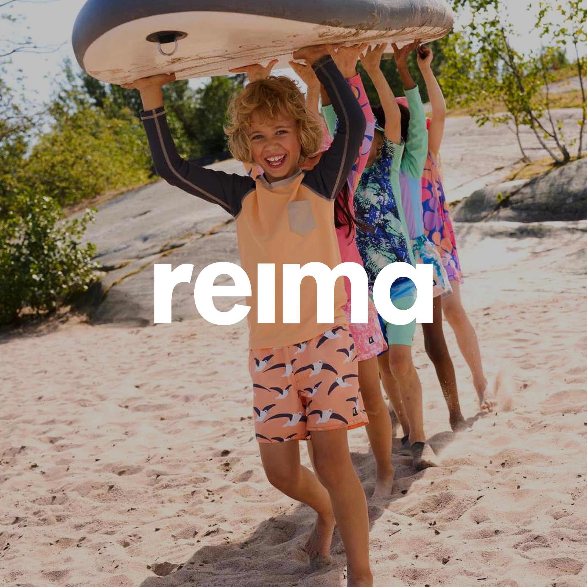 Reima - Polskii UV-Anzug für Babys & Kinder - UPF 50+, langärmeliger Einteiler, UV-Badebekleidung für Mädchen & Jungen - Schnell trocknendes Stretchmaterial für Strand & Pool