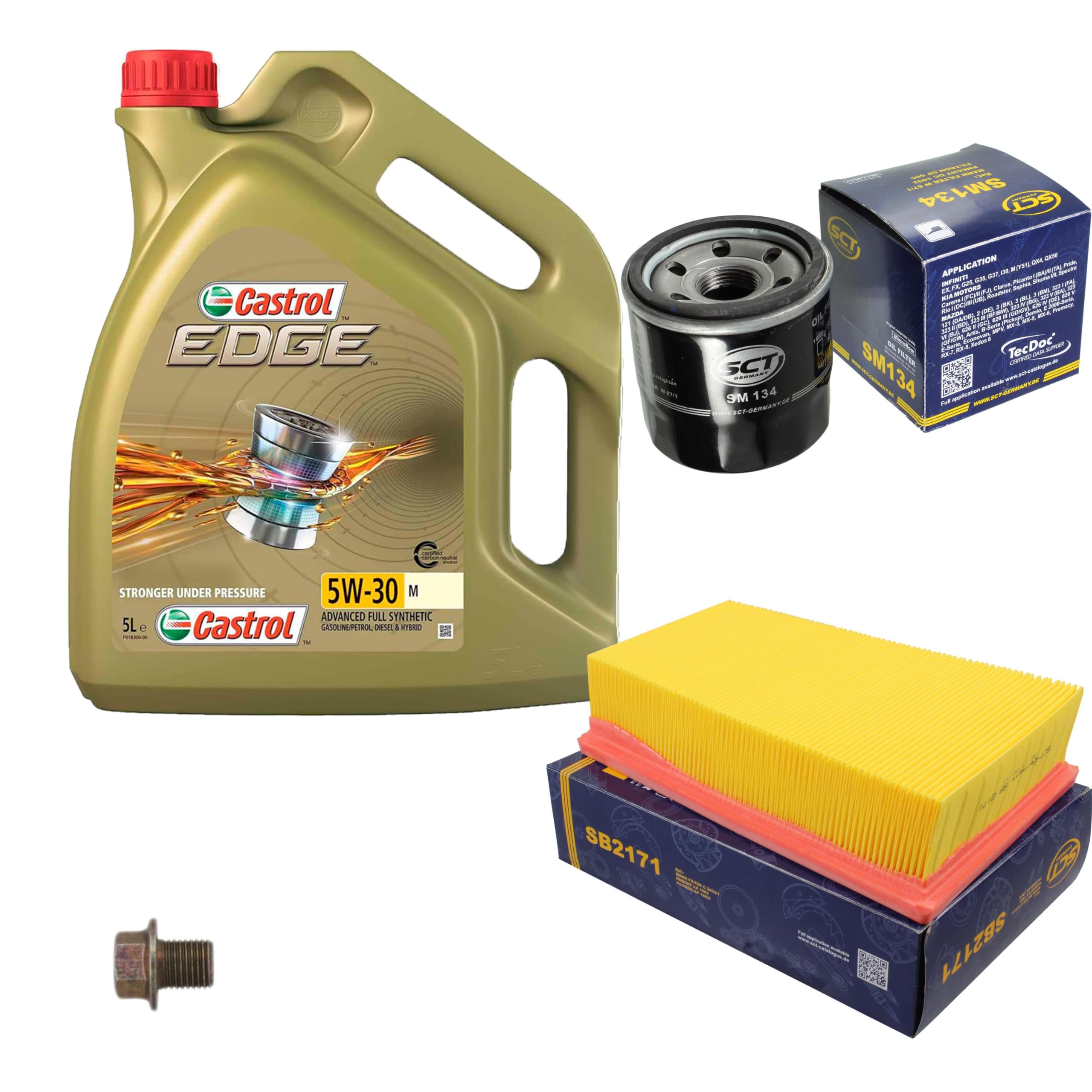 Pacchetto di ispezione pacchetto di manutenzione filtro con 5 L olio motore Edge M 5W-30 filtro olio filtro aria vite di chiusura