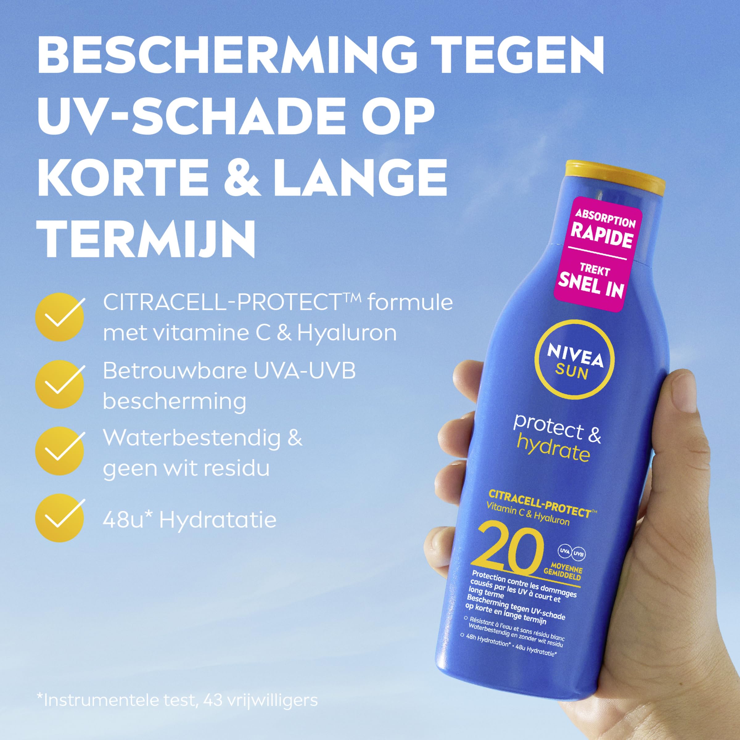 Nivea Protect & Hydrat Sun Lotion SPF 20 200 ml