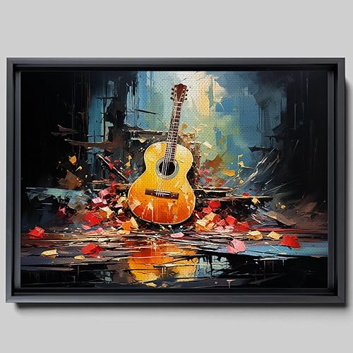 Print guitar canvas print wall decor, ready to hang wall print, design canvas print, Canvas Wall Dekor