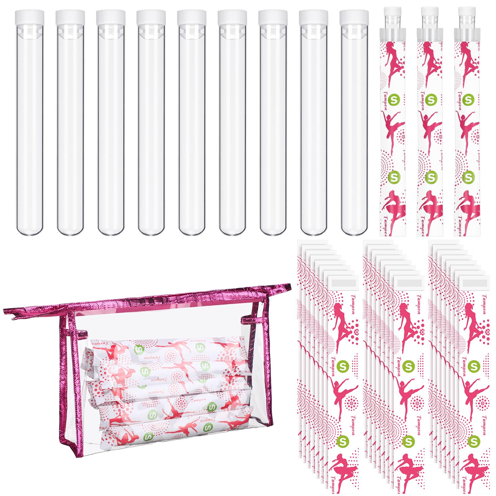 Foldtier 39 Pcs Plastic Travel Tubes for Women, Cute Style
