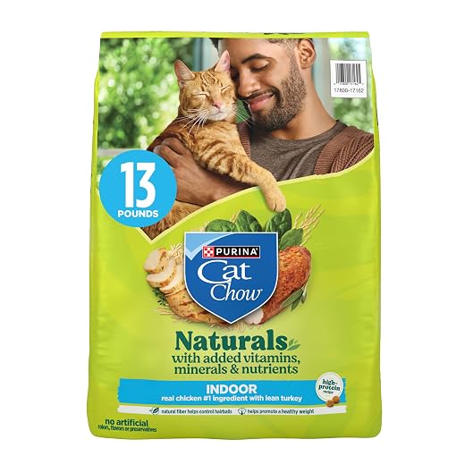 Purina Cat Chow Naturals Hairball, Indoor Dry Cat Food, 13 lb Bag